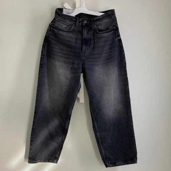 H&M Men's Black Washed Baggy Jeans - Like New - Picture 1 of 7
